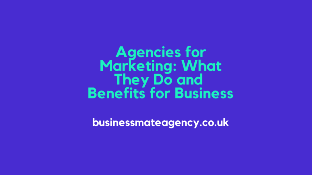 Agencies for Marketing: What They Do and Benefits for Business
