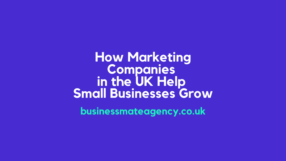 How Marketing Companies in UK Help Small Businesses Grow