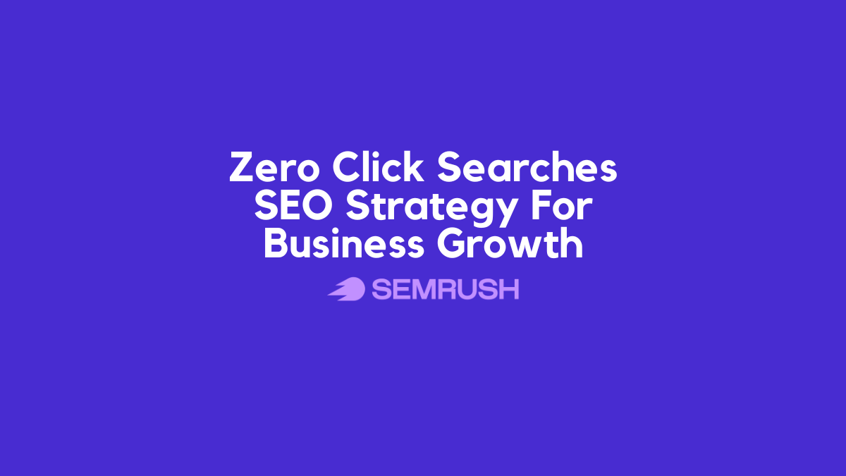 zero click searches strategy